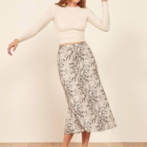 Reformation Bea Midi Skirt - Size 0